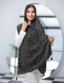 شال نخی اشکی منگوله دار