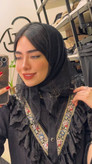 مینی اسکارف تور نگینی حاشیه گیپور