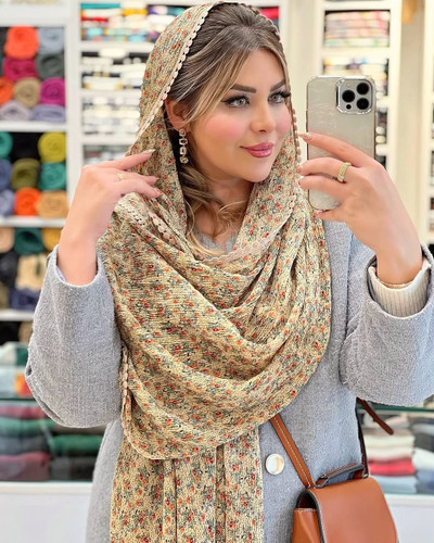 شال گلدار دورعدسی وارداتی