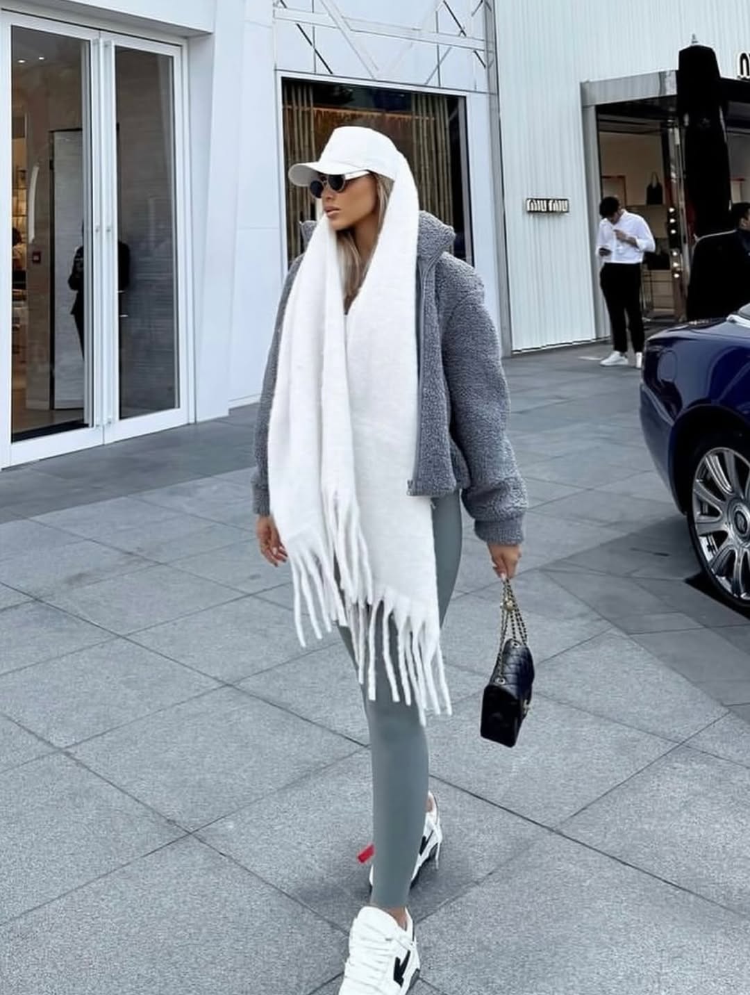 بیگ اسکارف موهر ریشه بلند وارداتی