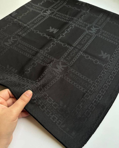 روسری مشکی ابریشم ژاکارد وارداتی