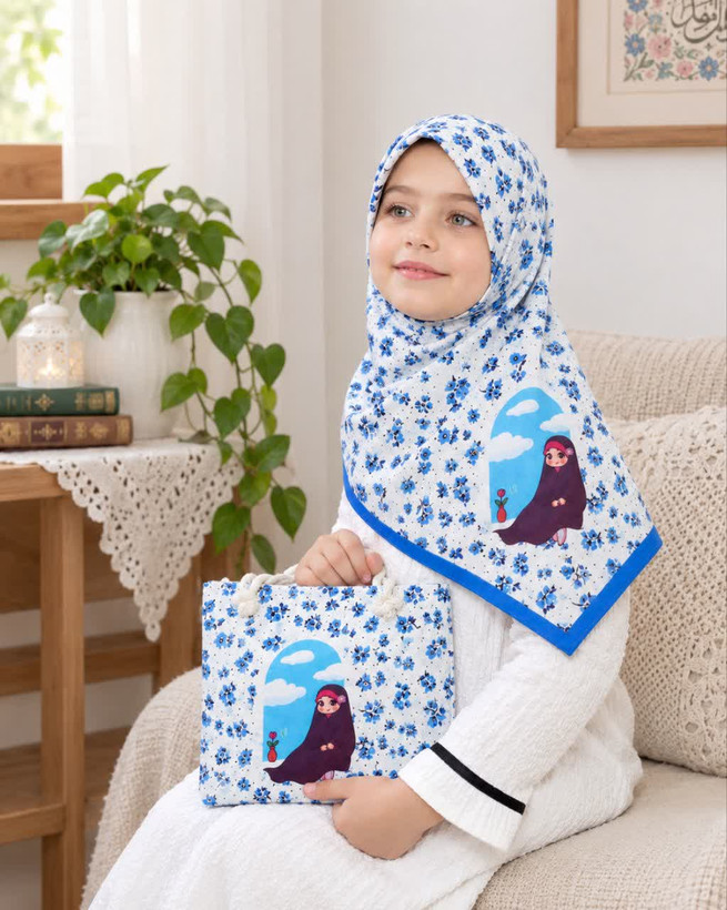 ست کیف و روسری دخترانه درجه یک