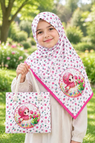 ست کیف و روسری دخترانه درجه یک