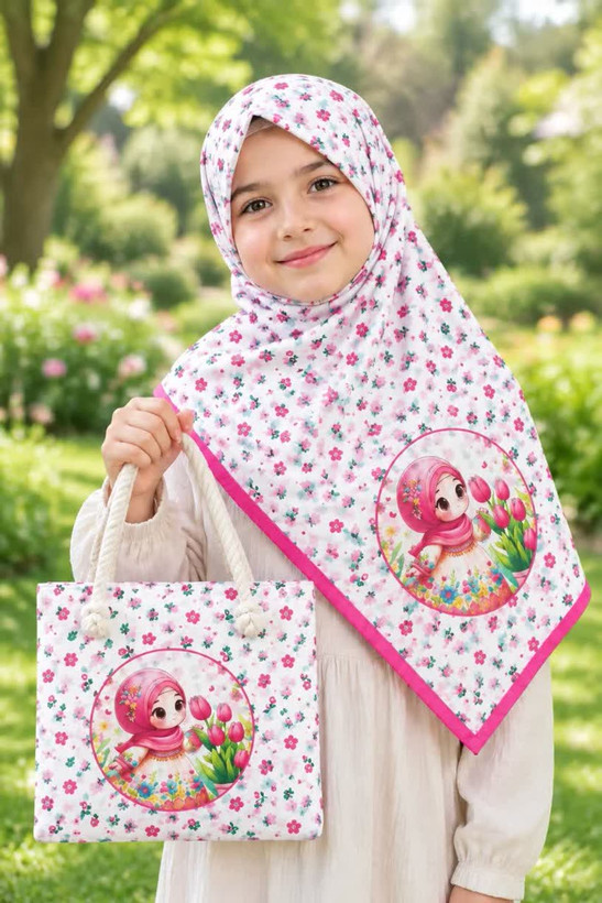 ست کیف و روسری دخترانه درجه یک