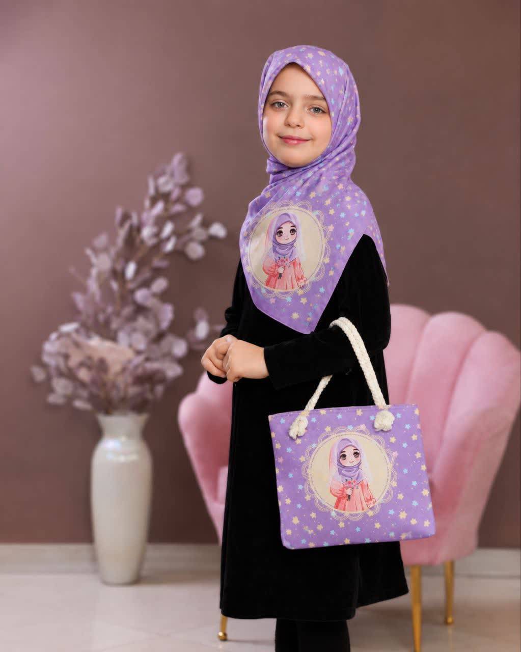 ست کیف و روسری دخترانه درجه یک