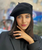 کلاه برت فرانسوی نمدی مشکی وارداتی