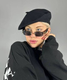 کلاه برت فرانسوی نمدی مشکی وارداتی